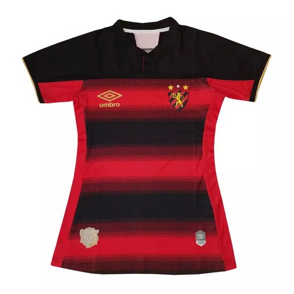 Camiseta Recife 1ª Mujer 2020 2021 Rojo Negro